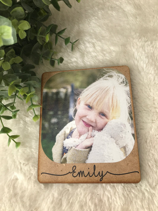 Custom photo magnet