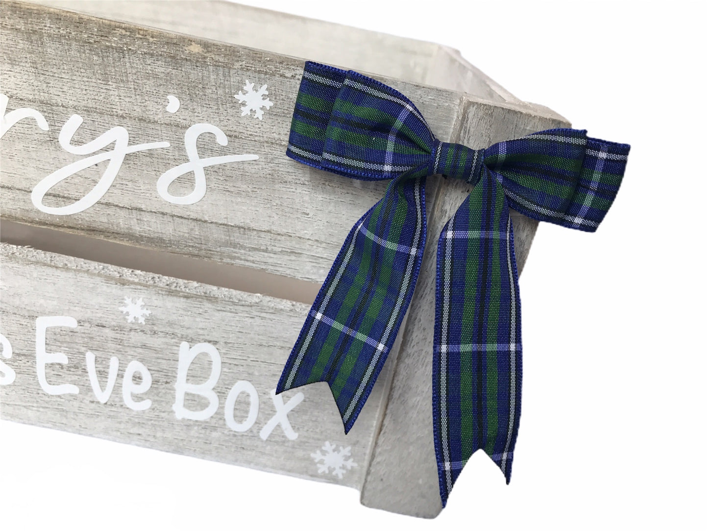 Personalised Rustic Wood Christmas Crate / box