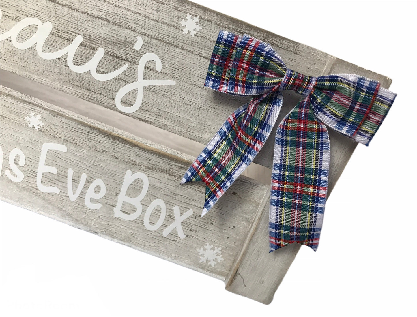 Personalised Rustic Wood Christmas Crate / box