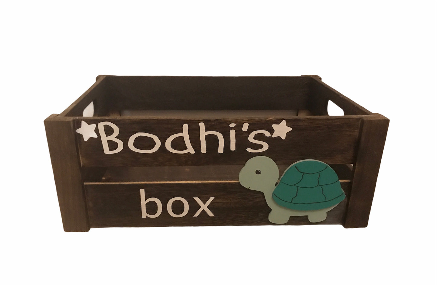 Large wooden book toy crate children