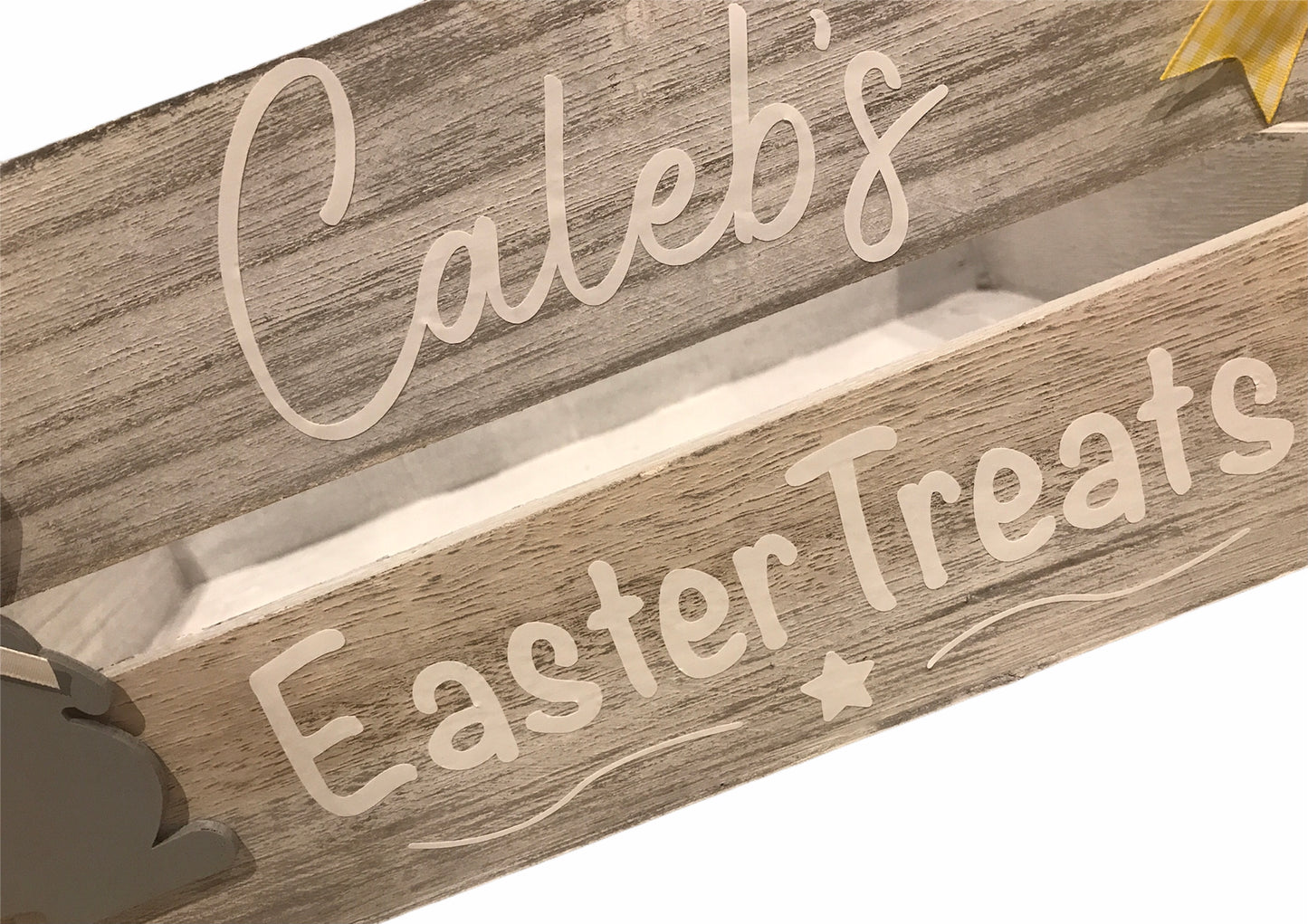 Personalised wooden Easter crate / hamper / box