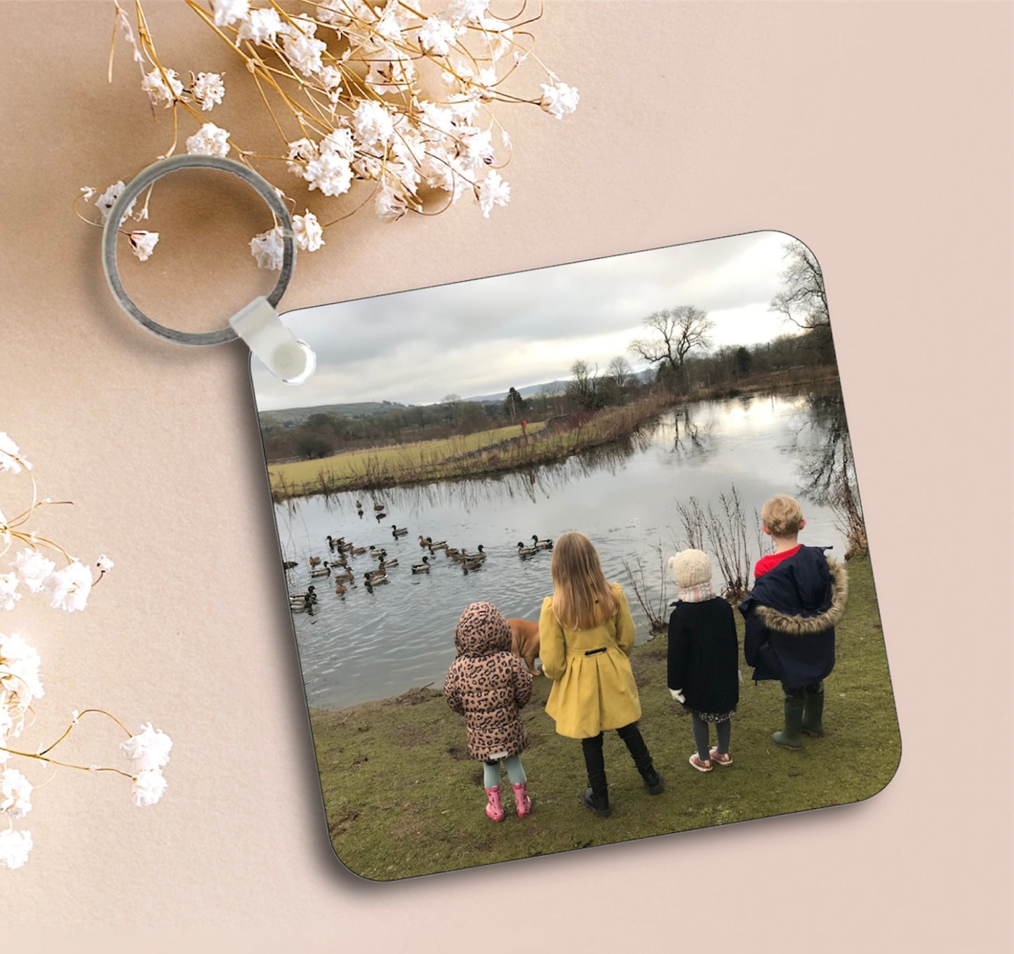 Custom photo keyrings