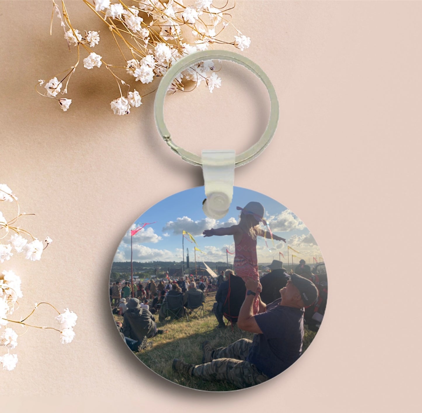 Custom photo keyrings