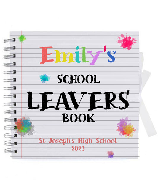 School leavers scrapbook notepad