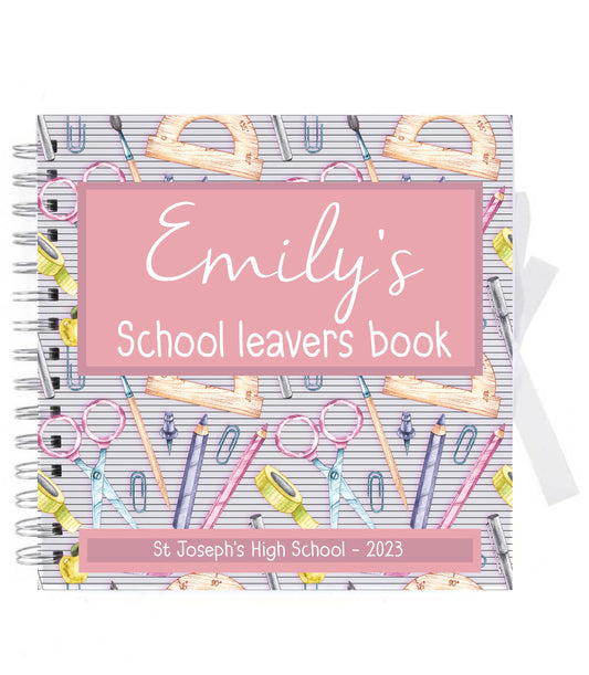 School leavers scrapbook girls