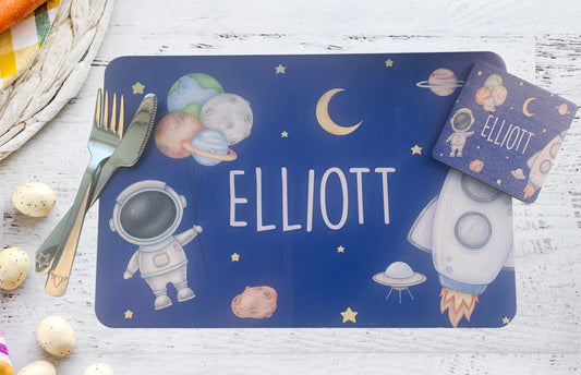 Space placemat and coaster
